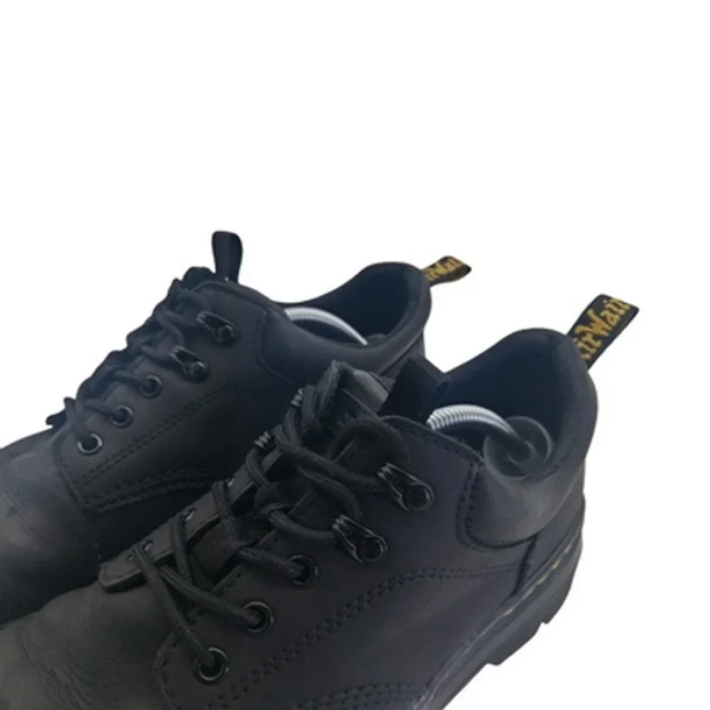 Dr Martens Reeder Shoes Mens Size 12 Black Leather Workwear Lace Up Lug Sole_5